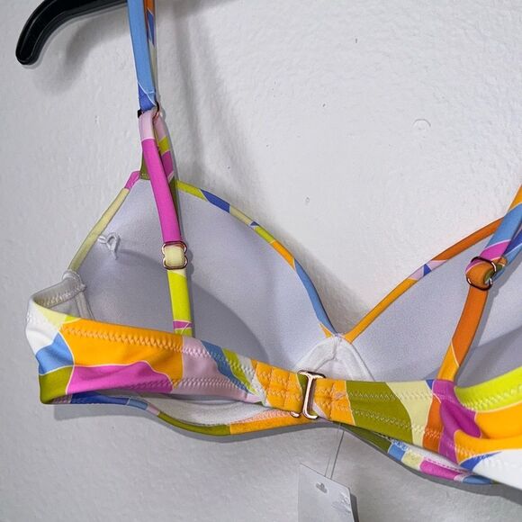 Raisins Moonshadow Underwire Push-Up Padded Bikini Top Small Multicolor - Picture 7 of 7